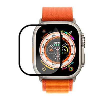 Ốp Case PC chống va đập màu kim loại cho Apple Watch Ultra 1/2 49mm - Hàng Chính Hãng