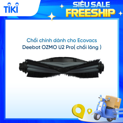 Bộ chổi chính dành cho Ecovacs Deebot OZMO U2 Pro(chổi chính có lông)_Hàng chính hãng