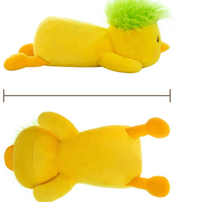 Thú nhồi bông vịt vàng có tóc xanh siêu cháy - Size từ 50cm đến 90cm - Quà tặng gấu bông con vịt vàng lông mềm mịn.