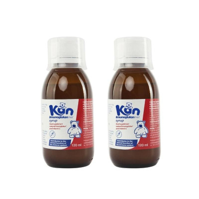 [Mua 2 Tặng 1 Canxi KidWell] 2 Siro Kan Imuno Glukan hỗ trợ miễn dịch nâng cao sức đề kháng cho bé - Chai 120ml