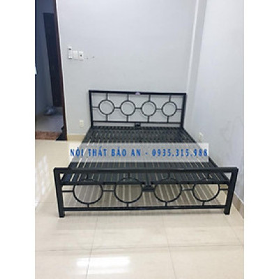 Giường sắt tổ chim cách điệu ô tròn đầu giường NHIỀU KÍCH THƯỚC 1m đến 1m8