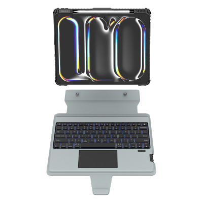 Bao Da Kèm Bàn Phím cho iPad Pro 11 inch & iPad Pro 13 inch M4 2024 Nillkin Bumper Combo Case Keyboard (Có Đèn Nền Backlit Keyboard) - Hàng Chính Hãng
