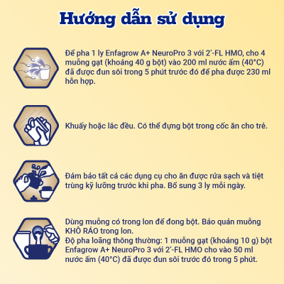 Sữa bột Enfagrow A+ NeuroPro 3 với 2’-FL HMO cho trẻ từ 1 – 3 tuổi– 1.7kg