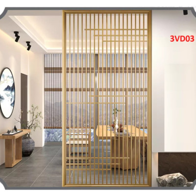 Vách ngăn phòng khách, nhà bếp bằng gỗ 3VD03 - Nội thất lắp ráp Viễn Đông