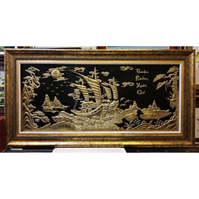 TRANH ĐỒNG VÀNG NGUYÊN CHẤT LIÊN TẤM -THUẬN BUỒM XUÔI GIÓ