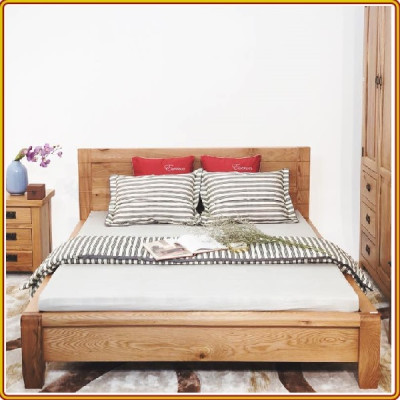 Giường ngủ Tundo kiểu Nhật chân bo 215 x 195 x 90 cm