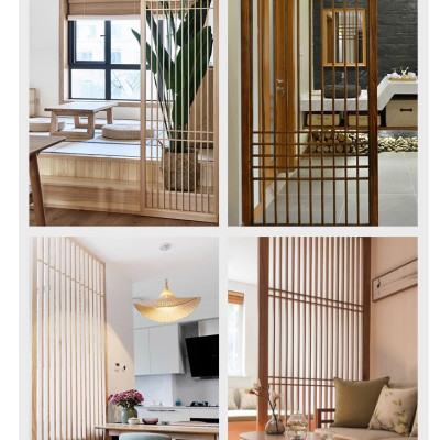 Vách ngăn phòng khách, nhà bếp bằng gỗ 3VD06 - Nội thất lắp ráp Viễn Đông