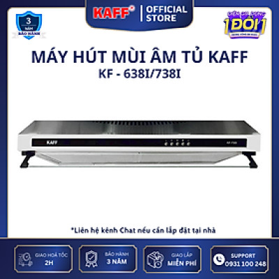 Máy hút mùi cổ điển inox 600mmm KAFF KF-638I - Hàng Chính Hãng