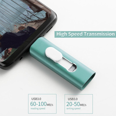 Kính thiên văn tốc độ cao USB Type-C Micro USB Ba cổng Ổ đĩa flash OTG cho di động yvonne Y15D USB3.0