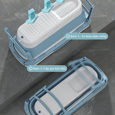 Bồn Tắm Gấp Gọn Thông Minh Seka SK01 - Hàng Chính Hãng