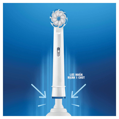 Cho máy Oral B, EB60-X Extra Thin Care Lông mềm, set bộ 4 đầu bàn chải đánh răng điện thay thế Minh House