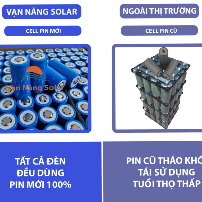 Đèn năng lượng mặt trời chóng chói Vạn Năng Solar 100W, 200W, 300W