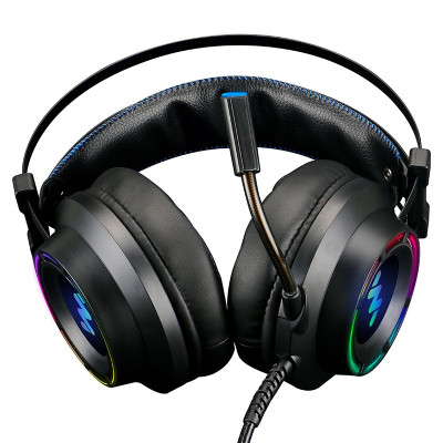 Tai Nghe Chụp Tai Chuyên Game Wangming 9800 Âm Thanh 7.1 - Led Đẹp - Jack Cắm USB - Hàng Chính Hãng