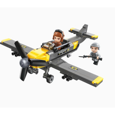 Đồ chơi - QMAN - 1731 Bộ đồ chơi xếp hình mô hình máy bay, ô tô (giao lẻ ngẫu nhiên)