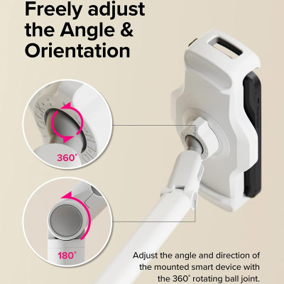 Giá đỡ cho điện thoại, máy tính bảng RINGKE Clamp Stand Holder - Hàng Chính Hãng