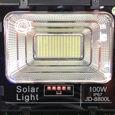 Đèn năng lượng mặt trời THẾ HỆ MỚI chính hãng JINDIAN JD-8800L (100W)-Hàn Quốc