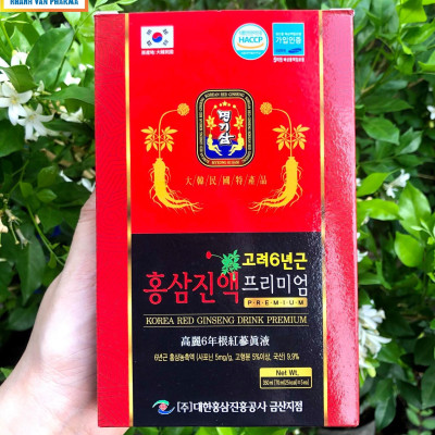 COMBO 2 HỘP Nước Hồng Sâm Hàn Quốc 6 Năm Tuổi - MYEONG KI SAM - Hàng Nội Địa Nhập Khẩu Chính Hãng - Hàm Lượng Hồng Sâm 9,9% - Hộp 30 Gói x 70ml
