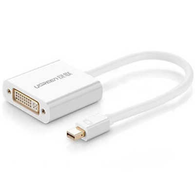 Ugreen UG1040210402TK 15CM Màu Trắng Cáp chuyển đổi Mini DP sang DVI 24 + 5 - HÀNG CHÍNH HÃNG