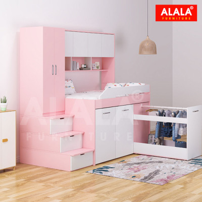 Giường tầng thấp ALALA159 đa năng/ Miễn phí vận chuyển và lắp đặt/ Đổi trả 30 ngày/ Sản phẩm được bảo hành 5 năm từ thương hiệu ALALA/ Chịu lực 700kg