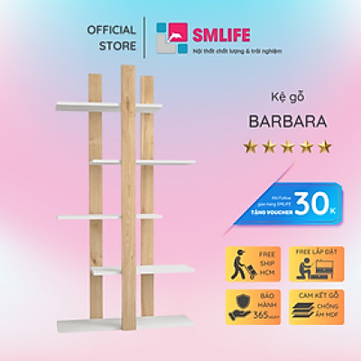 Giá sách gỗ công nghiệp sáng tạo SMLIFE Barbara