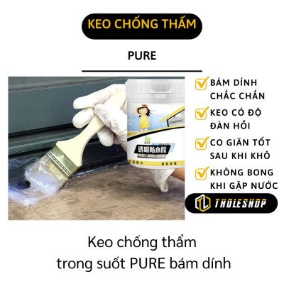 Sơn Chống Thấm Trong Suốt -  Chống Thấm Vết Nứt Mái Nhà, Sàn Nhà Vệ Sinh, Máng Xối, Tôn Triệt Để