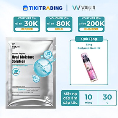 Combo 10 Mặt Nạ Cấp Ẩm Cấp Tốc Dr.WonJin Instant Repair Hyal Moisture Solution Mask 30g