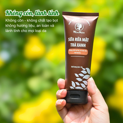 Bộ trắng da, sạch mụn toàn diện Wonmom (Sữa rửa mặt + Kem cấp ẩm + Serum mụn + Mặt nạ nghệ)