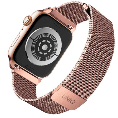 Dây Đeo UNIQ DANTE Mesh Steel Strap For Apple Watch Series 1~8/ SE đủ size, chất liệu thép bền bỉ. Hàng Chính Hãng