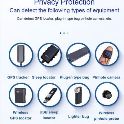 ROGTZ - Máy Dò Phát Hiện Camera, GPS, Máy Ghi Âm K99 Phát hiện đa dạng Camera GPS Máy Ghi Âm Sóng Tín Hiệu 5 Chế Độ Linh Hoạt Phạm Vi Dò Rộng 0,1-10m Chống Nghe Trộm Đèn Hồng Ngoại Nhỏ Gọn Tiện Lợi Bảo Mật Toàn Diện An Toàn Tuyệt Đối - Hàng Chính Hãng