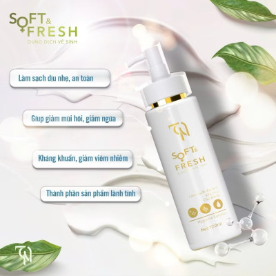 Dung Dịch Vệ Sinh Phụ Nữ Soft & Fresh tặng kèm nước hoa vùng kín và nước hoa body Đông Anh Collagen X3