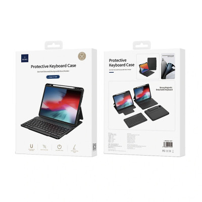  Bao Da Bàn Phím WiWU Folio Protective Keyboard Case cho iPad Gen 10 2022/ Pro 11 M1/M2/ Air 4, 5 10.9/ Gen 9 10.2 inch - Hàng Chính Hãng