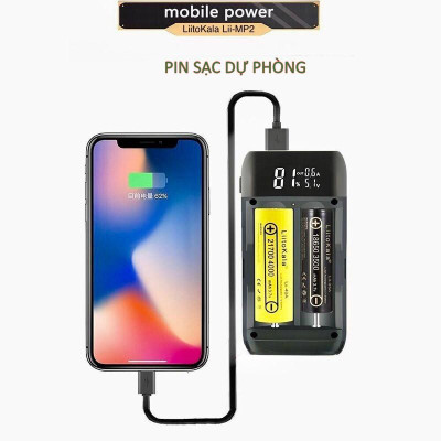 Hộp Sạc Pin 18650 21700 Li-ion LiitoKala MP2 Kiêm Hộp Sạc Dự Phòng QC3.0 PD3.0 Tháo Lắp Dễ Dàng