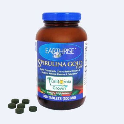 Combo: Tảo Mặt Trời Earthrise Spirulina Gold Plus và Men vi sinh Bifina R Nhật bản 60 gói