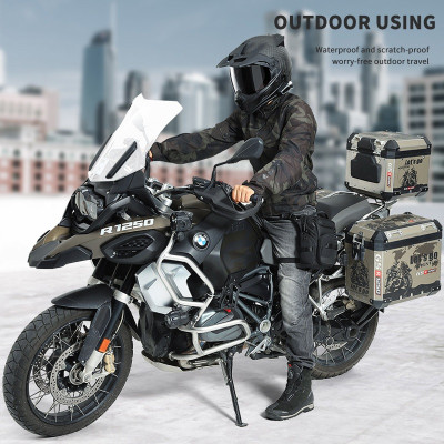 Túi đựng chân thả OZUKO Nhiều túi Túi đi xe máy ngoài trời Túi thắt lưng chống nước