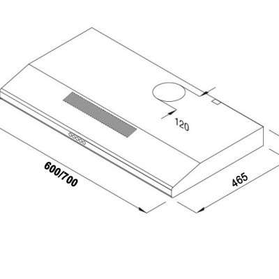 Máy Hút Mùi Cổ Điển KAFF KF-SL60KW / KF-SL70KW / KF-SL60KB / KF-SL70KB - Hàng Chính Hãng