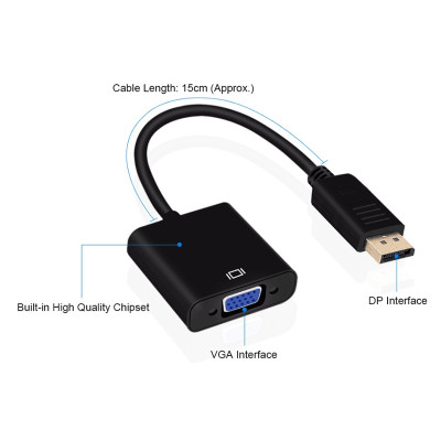 Cáp chuyển Displayport to VGA 20415 - Hàng Nhập Khẩu