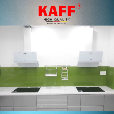 Máy hút mùi kính phẳng dạng TV cảm ứng điều khiển từ xa 900mm KAFF KF-LUX-AT90FH-WH - Hàng Chính Hãng