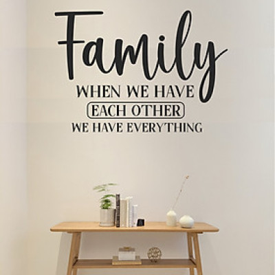 Decal dán tường In this house 1 & nhiều mẫu khác chủ đề Gia Đình - Sticker cao cấp không bong tróc, dễ dán tại nhà