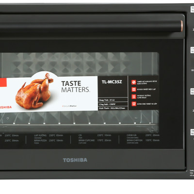 Lò nướng Toshiba TL-MC35Z - Dung tích 35L - Công suất 1500W. Hàng chính hãng, bảo hành 12 tháng, chất lượng Nhật Bản