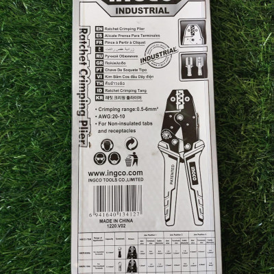 KỀM BẤM COS DÂY ĐIỆN 0.5-6MM2 INGCO HRCPC0506 - HÀNG CHÍNH HÃNG