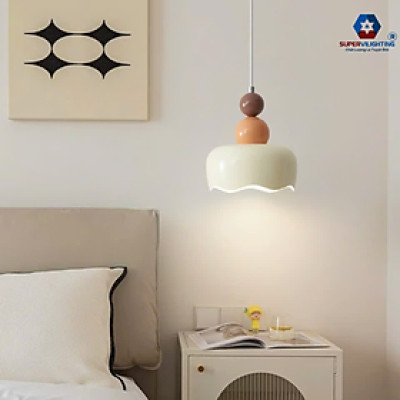 Đèn thả bàn ăn bếp trang trí phòng khách nhà hàng phong cách hiện đại trắng đen xanh