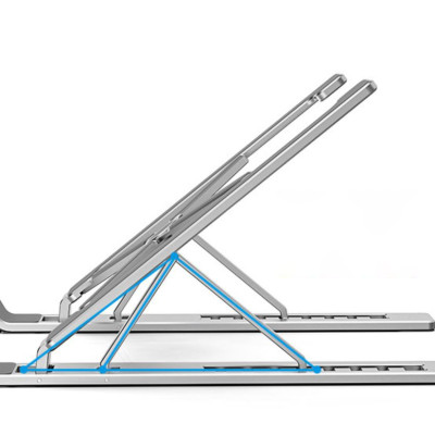 Đế Tản Nhiệt Cho Laptop, Macbook - Giá Đỡ, Kệ Đỡ, Phụ Kiện Cao Cấp Cho Macbook, Laptop Bằng Hợp Kim Nhôm Điều Chỉnh Tầm Nhìn Thông Minh Gấp Gọn KUNBE - Hàng Chính Hãng