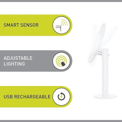 Gương trang điểm cảm biến thông minh EKO EK5288WH-5X-E iMira Ultra clear (Màu trắng ngọc trai) Hàng chính hãng
