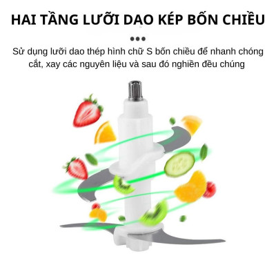 Máy xay thịt đa năng SOKANY SK-7027 dung tích 3L, công suất cao 800W xay nhuyễn mọi thực phẩm, dễ dàng vệ sinh - HÀNG CHÍNH HÃNG