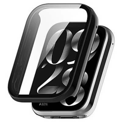 Ốp Case PC Mặt Kính Cường Lực chống va đập cho Xiaomi Mi Band 9 Pro - Hàng Chính Hãng
