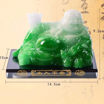 Tượng Phật Di Lặc Ngọc Phong Thủy Gắn Ô Tô Có Ngăn NướcHoa – Mang Lại May Mắn & Bình An
