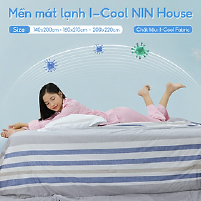 [CHĂN HÈ MÁT LẠNH] Mền lạnh I Cool Advance NIN House NM8035 1m6x2m1 | Chăn chần cotton Ice Silk