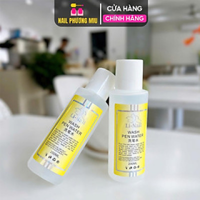 Nước Rửa Cọ Nail Linail 200ml, Làm Sạch Tăng Độ Bền Cọ, Chuyên Dụng Cho Thợ Làm Nail, Giữ Lông Cọ Mềm Mại, Chất Lượng Phá Gel Cleansing