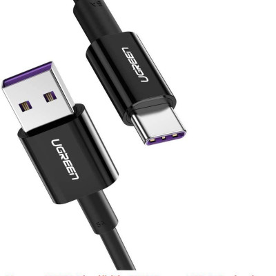 Ugreen UG60727US253TK 1M màu đen usb type c 2.0 Cáp sạc và dữ liệu truyền từ máy tính ra điện thoại - HÀNG CHÍNH HÃNG