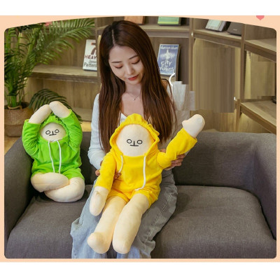 Gấu bông người chuối trầm cảm, quà tặng thú nhồi bông chuối suy tư đáng yêu